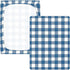 CZXW 52" 28" Navy Blue Checkered Crib Sheets Fitted x Natural Cotton Soft & Breathable for Baby Crib Mattress