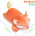 Adults9.8", 1.0 Lbs Onsoyours Original Red Wheat Fox Weighted Stuffed Animal, Cute Weighted Positive Fox Plush Pillow