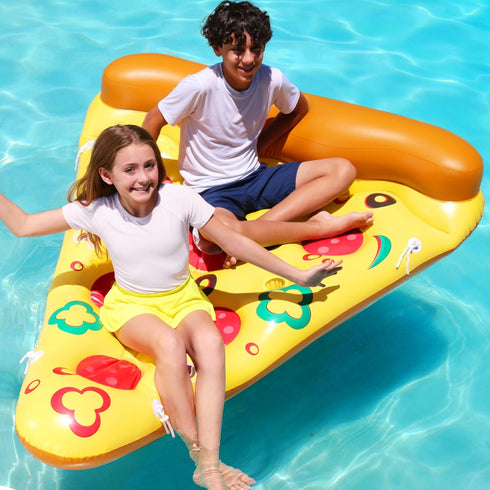 Summer (1 Pack), JOYIN Giant Inflatable Pizza Slice Pool Float, Fun Pool Floaties, Swim Party Toy, Pool Raft Extra