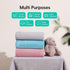 Baby Blanket for Girls and Boys, Soft Milky Plush 50x50 Inch Large Square Blankets, Perfect Newborn Gifts, Blue