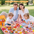 Set Juboury Pretend Play Food for Toddlers, Cutting Toy Food with Storage Bag, Stainless Steel Tray and Plates, Food