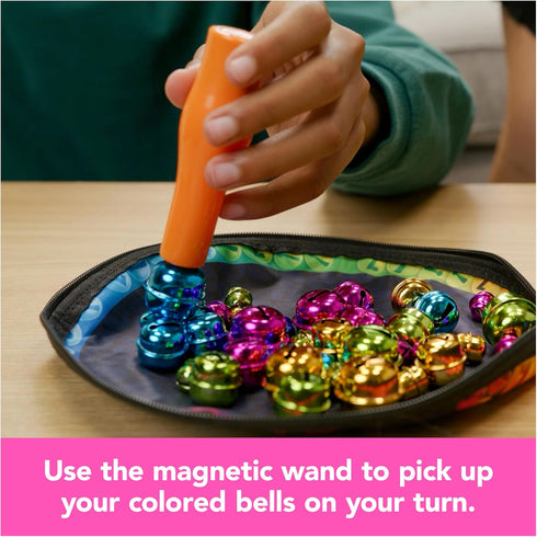 Bellz! - The Quick to Pick-up Family Magnet Game with Magnetic Wand and Colorful Bells, Giftable Pouch Included