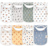 KeaBabies 8-Pack Bibs for Baby Girl, Boy - Pullover Large Baby Bibs