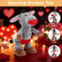 Emoin Dancing and Singing Donkey Toy Valentines Day Gifts, Shaking Donkey Stuffed Animal Interactive Musical Toys