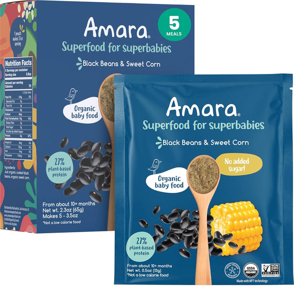 Amara Organic Baby Food - Stage 3 - Black Bean & Sweet