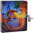 MOLLYBEE KIDS Keep Out Glow in the Dark Lock and Key Dragon Diary, 208 Pages, 6.25 x 5.5 Inches
