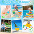 34Pcs Set 2 3-12 Beach Toys, Dinosaur Sand Toys for Kids Toddlers, Sandbox Toys with Collapsible Beach Bucket, Mesh
