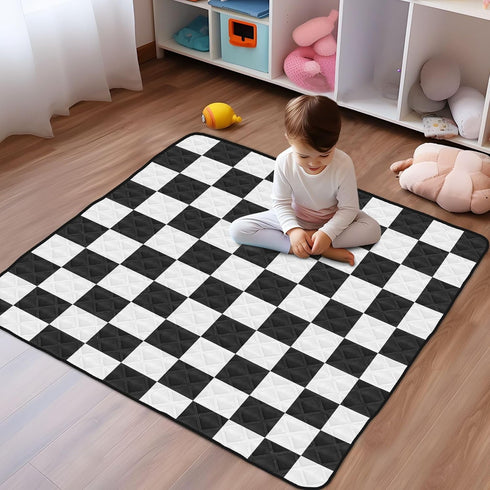 CuwrYet 50x50 Inch Baby Play Mat Foldable Baby Playmat Soft Baby Crawling Mat Baby Carpet Play Rug Pad for Toddler