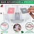Dual Deck Revolving Card Holder - 360 Degree Poker Playing Cards Holder for Canasta, Clear Tray Poker Card Deck