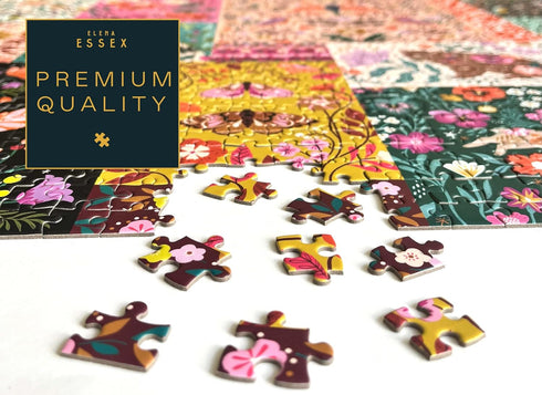 Elena Essex 2000 Piece Jigsaw Puzzles for Adults - Patchwork Animal Bird Puzzle, Size 39x30 inches