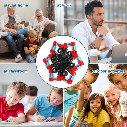 Hdnpea 36PCS Easter Basket Stuffers for Kids, Glow Transformable Fidget Spinners for Kids and Adults, Stress Relief