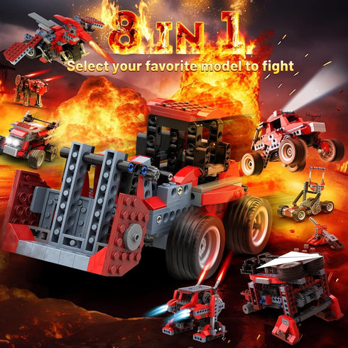 8 1 6-8, 8-10, 6 7 8 9 10 11 12 in STEM Kits for Kids Age DIY Electronic Monster Truck Building Kit, STEM Toys for Boys