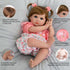 Aori 22 in Reborn Baby Girl Doll, Realistic Newborn Weighted Toddler with Flamingo Toy Gifts Set for Kids