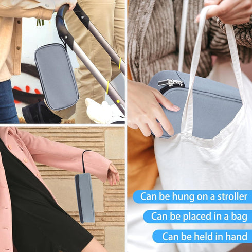 ISUSSER Pack, Breastmilk Cooler Bag with Ice Portable Insulated Breast Milk Storage Cooler Bag, Small Stylish