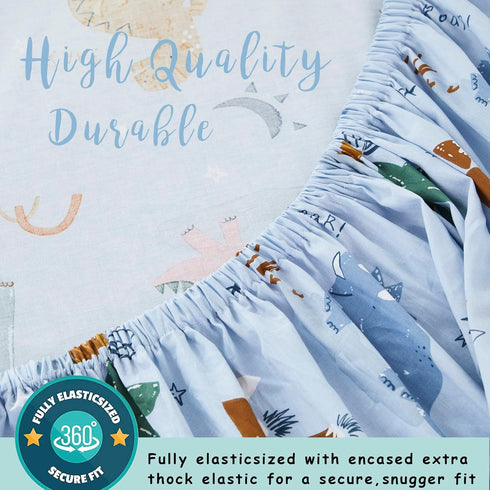 Sets Brandream Dinosaur Crib Sheet Animal Fitted Crib Sheet for Boys and Girls Neutral Cotton Forest Boho Baby Crib