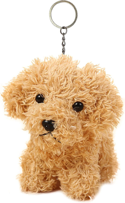 Vel Cute Stuffed Animal Dog Plush Animal Keychain, Fashion Accessory Backpack Clips, Kindergarten