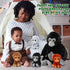 Lenwen 5 Pcs Plush Gorilla Stuffed Animals Set, 14 Inch Large Mommy Gorilla with 4 Baby Gorillas
