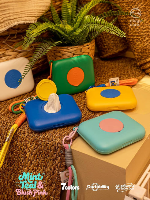 Eraecho Baby Wipes Dispenser for Stroller & Diaper Bag, Refillable Portable Tissue Case, Waterproof Travel Wipes