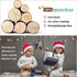 LOOIKOOS Toddler Musical Instruments, Natural Wooden Percussion Toy Set for Kids with Storage Bag