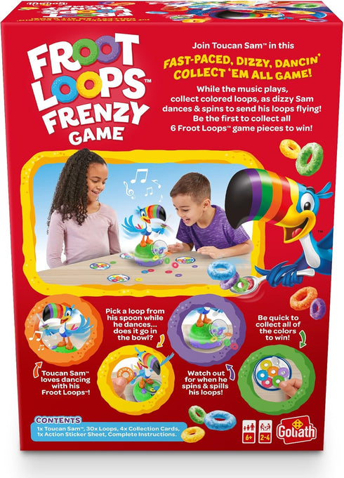 Goliath Froot Loop Frenzy - Skill & Action Game for Ages 6 and Up, 2-4 Players, Fast-Paced Fun!