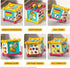 6-in-1 4 1 2 1 Baby Activity Cube, Educational Early Development Toy with Sensory Shape Blocks, Music Busy Board