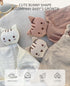 insular Lovey Blanket for Boys and Girls, Organic Cotton Muslin Security Blanket for Babies, Soft Breathable Lovie Soothing Towel for Newborn and Infant, Beige Cat by insular