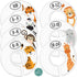 Baby Closet Size Dividers - 7X Safari Nursery Closet Dividers for Baby Clothes - Elephant Giraffe Zebra Lion Monkey
