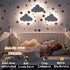 (Pack 1) Dimmable 68Pcs KALEOLI Cloud Wall Light for Nursery of - Crib & Baby Room Decor Nigth Light & Rechargeable