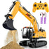 Shemira Remote Control Excavator, 13 Channel RC Excavator Toy for Boys 3-5