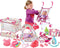 deAO Kids Baby Doll Stroller Nursery Role Play Set with a Variety