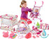 deAO Kids Baby Doll Stroller Nursery Role Play Set with a Variety