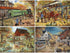 Bits and Pieces 4-in-1 1000 Piece Jigsaw Puzzles for Adults, Multipack of Four, Country Pond Harvest Café
