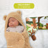 Set 3-Piece, 26 29 Tickle & Main Forest Animal Newborn Gift - x in Cotton Swaddle Blanket - Plush Tree Rattle