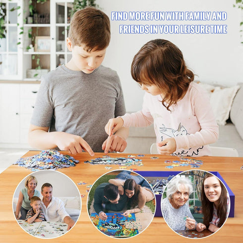 WESEN 1000 Piece Jigsaw Puzzle for Adult & Kid - Festive Holiday Animal Dogs Jigsaw Puzzle Adult for Stress Relief