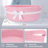 Gift Basket with Bow and Gift Bag, Simplicity Home Decor Rope Basket for Gifts, Empty Storage Basket, Pink