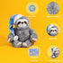 Thoughtful Sloth Plush Stuffed Animal - 16" Cotton Soft Cuddly Toy, Get Well Soon Gift for Kids, Teens & Adults