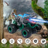 2.4GHz 3 4 5 6 7 8-12 Dinosaur Remote Control Car, RC Mega Monster Truck Toys for Toddlers, Dinosaur Toys with Light