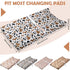 4 32 16 5 Inch CroBlissful Pcs Western Stretchy Baby Changing Pad Covers for Boys and Girls Soft Diaper Changing Table