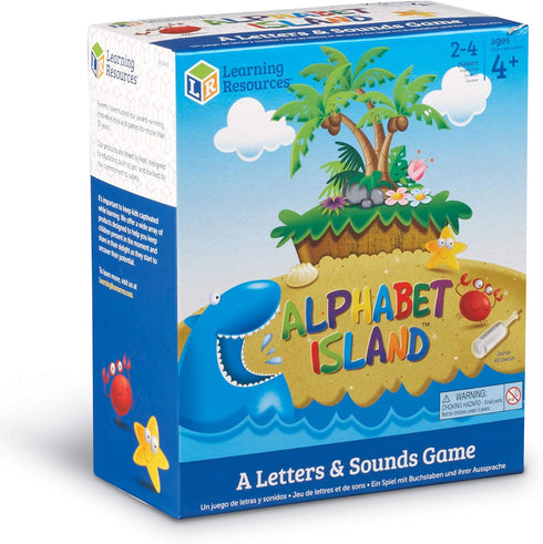 Learning Resources Alphabet Island - Letter & Sounds Game for Kids Ages 4+, Language Development Toy, ABC Board Games