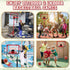 Meland Kids Basketball Hoop, Adjustable Height 3.4ft-6.2ft, Indoor Outdoor Basketball Goal Toys for Boys 3-8