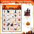 V-Opitos Large Size Halloween Bingo Game Card - 6''×8.5” for 28 Players, Halloween Party Favor