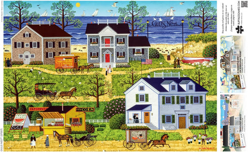 Buffalo Games - Charles Wysocki - 500 Piece Jigsaw Puzzle for Adults - Gull's Nest - Perfect for Game Nights