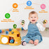Sortnic 6-12 4 0-3 Baby Toys Months, Soft Beehive with Sensory Bees, Map Pad, Rattle, Crinkle Paper, Squeaker, Mirror