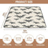 KICPOAY 50 50 Baby Play Mat Halloween Scary Bat x Playpen Mats for Floor Play Gym Crawling Mat Non-Slip Cushioned Baby