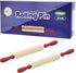 The Dreidel Company Red Wooden Rolling Pin Dough Roller for Kids, 7.5" (12-Pack)