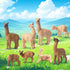 Toymany 8PCS Realistic Alpaca Figurines, Plastic Llama Figures for Christmas Birthday Toy Gift for Kids