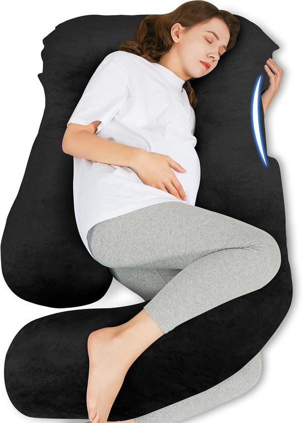 HIPHOP PANDA U-Shaped Pregnancy Pillow for Sleeping - Full Body Maternity Support