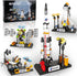 Space Exploration Shuttle Toys for Boys, STEM Aerospace Building Kit with Rocket, Space Shuttle, Moon Buggy, Satellite