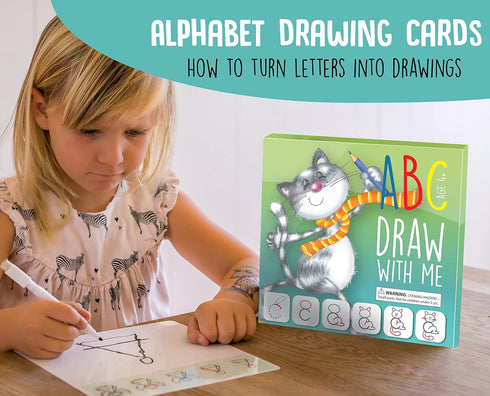 Drawing with Alphabet Learning Letters Tracing Set – Educational Game for Preschool Kids 3-6 Years Old