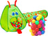 Kiddey Caterpillar Kids Play Tunnel and Tent with 50 Balls 2 Pc.